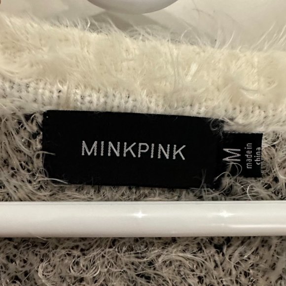 MINKPINK Soft Comfy Fuzzy Leopard Print Long Sleeve Sweater - Picture 3 of 3